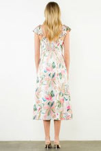 Load image into Gallery viewer, Silk Ruffled Strap Floral Dress
