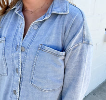 Load image into Gallery viewer, All Day Knit Denim Jacket Washed Indigo
