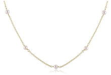 Load image into Gallery viewer, 15" Choker Simplicity Chain Gold - 6mm Pearl
