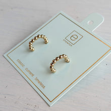 Load image into Gallery viewer, Beaded Classic 1&quot; Post Hoop - 3mm Gold
