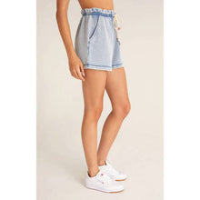 Load image into Gallery viewer, Gael Knit Denim Short Washed Indigo
