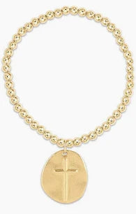 enewton Extends Classic 4mm Bead Inspire Charm Bracelet - Gold