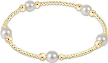 Load image into Gallery viewer, Classic Purpose Pattern Bead Bracelet - Pearl

