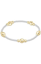 Load image into Gallery viewer, Classic Purpose Pattern Bead Bracelet - Mixed Metal
