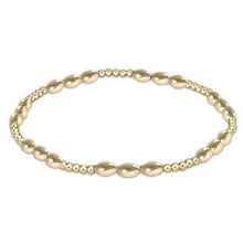 Load image into Gallery viewer, Harmony Sincerity Pattern 2mm Bead Bracelet - Gold
