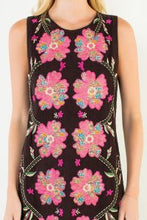Load image into Gallery viewer, Corduroy Embroidery Sleeveless Dress
