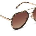 Load image into Gallery viewer, DIFF- Joey Espresso Tort + Gold Metal Brown Gradient Polarized Sunglasses
