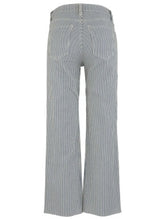 Load image into Gallery viewer, KUT Kelsey High Rise Ankle Flare - Navy/Ivory Stripe
