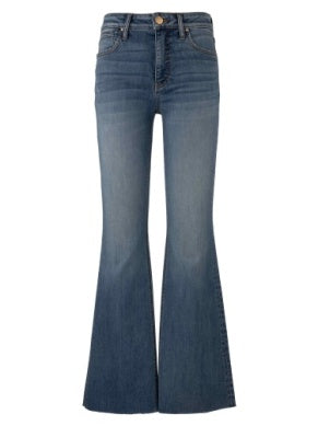 KUT Stella High Rise Flare with Raw Hem - Hardworking