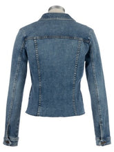 Load image into Gallery viewer, KUT Kara Raw Hem Denim Jacket
