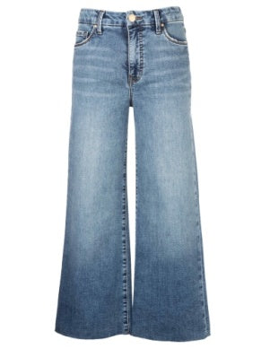 KUT Meg High Rise Wide Leg Raw Hem - Family