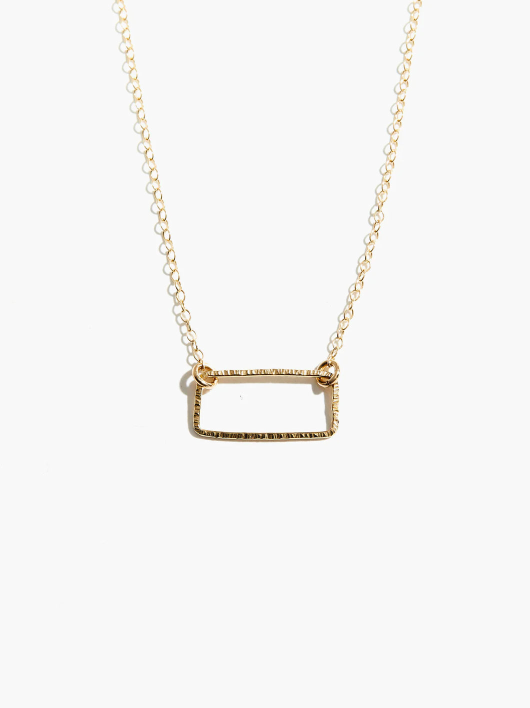 Floating Shape Necklace - Rectangle, ABLE