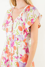 Load image into Gallery viewer, Short Sleeve Floral Patterned Dress
