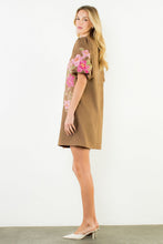 Load image into Gallery viewer, Suede Floral Embroidery Dress
