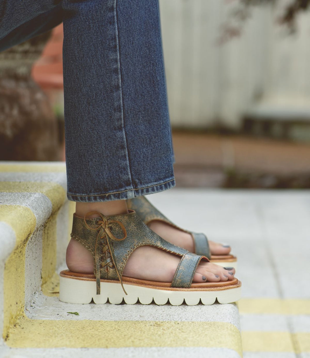 Zoe II Sandals, Dark Teal - Bedstu