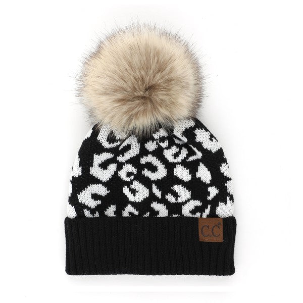 CC Leopard Print Beanie