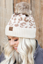 Load image into Gallery viewer, CC Leopard Print Beanie
