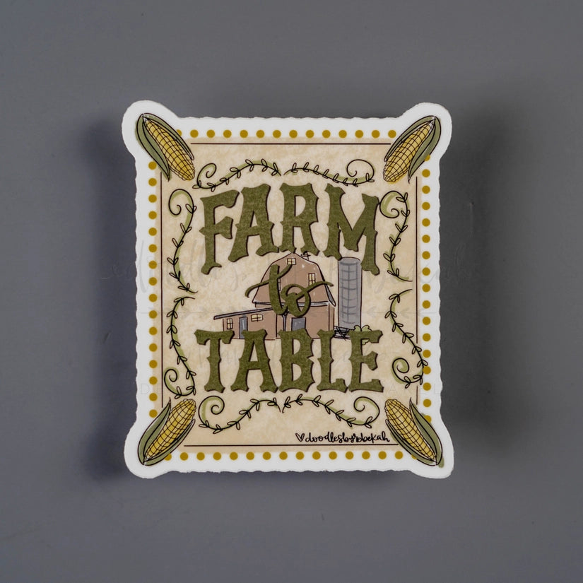 Farm to Table Sticker