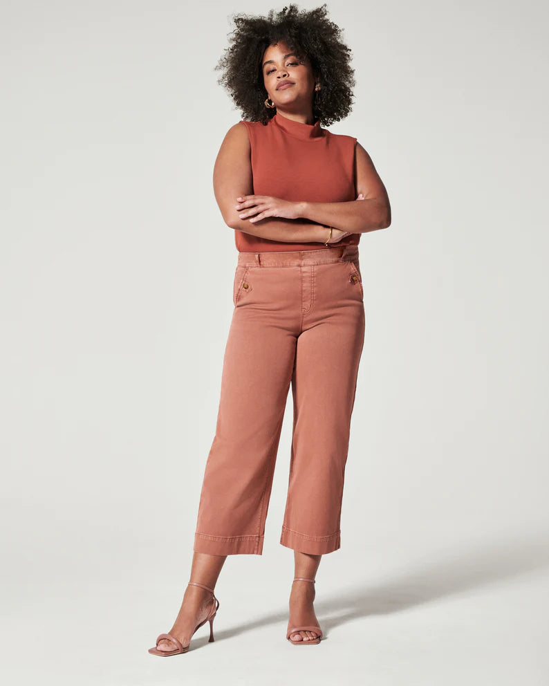 Spanx Spanx Stretch Twill Cropped Trouser | Eggshell