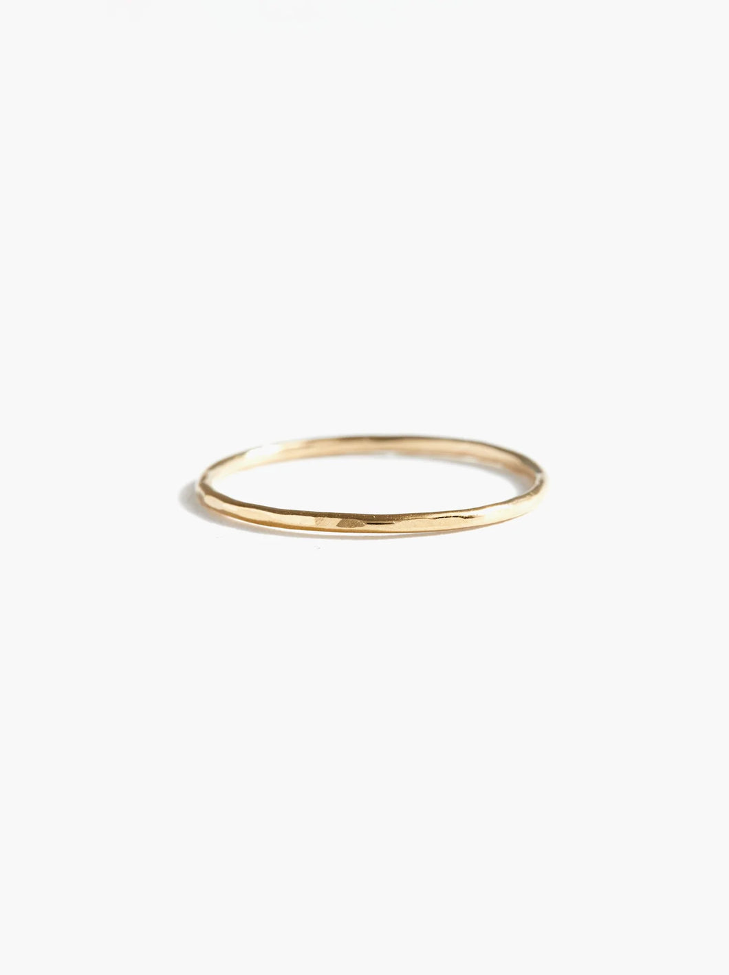 Hammered Stacking Thin Ring - ABLE