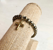 Load image into Gallery viewer, Lovelies Collection Beaded Bracelet - Shimmer Cross
