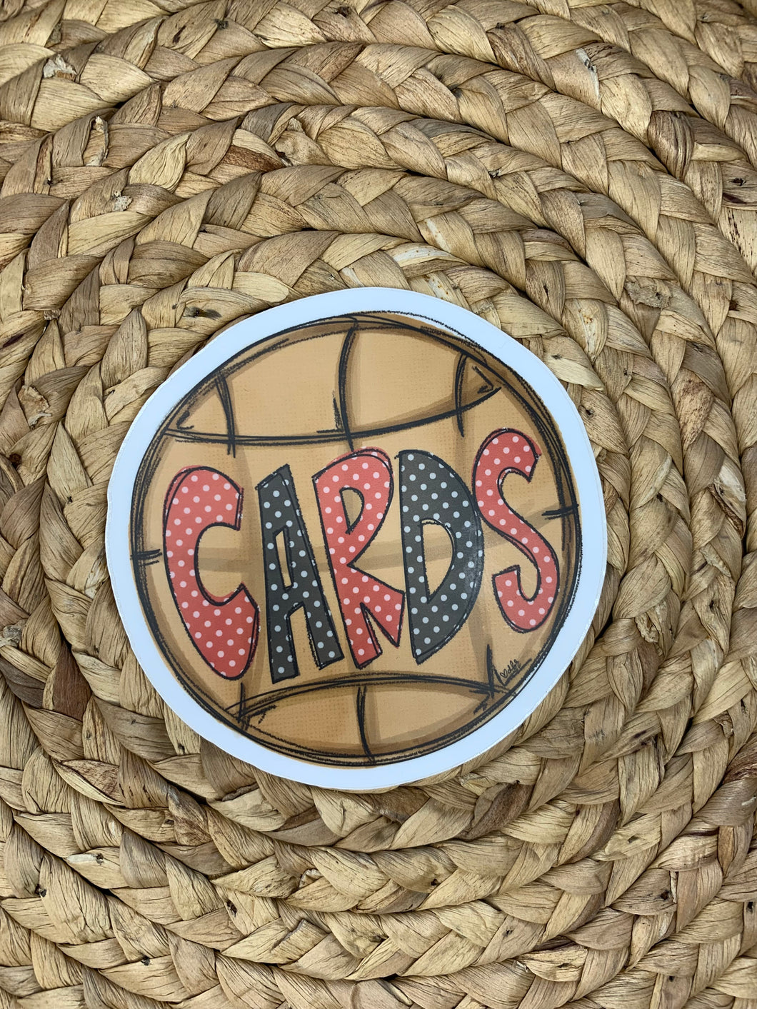 CARDS Basketball Sticker