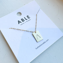 Load image into Gallery viewer, Novel Initial Necklace. - ABLE
