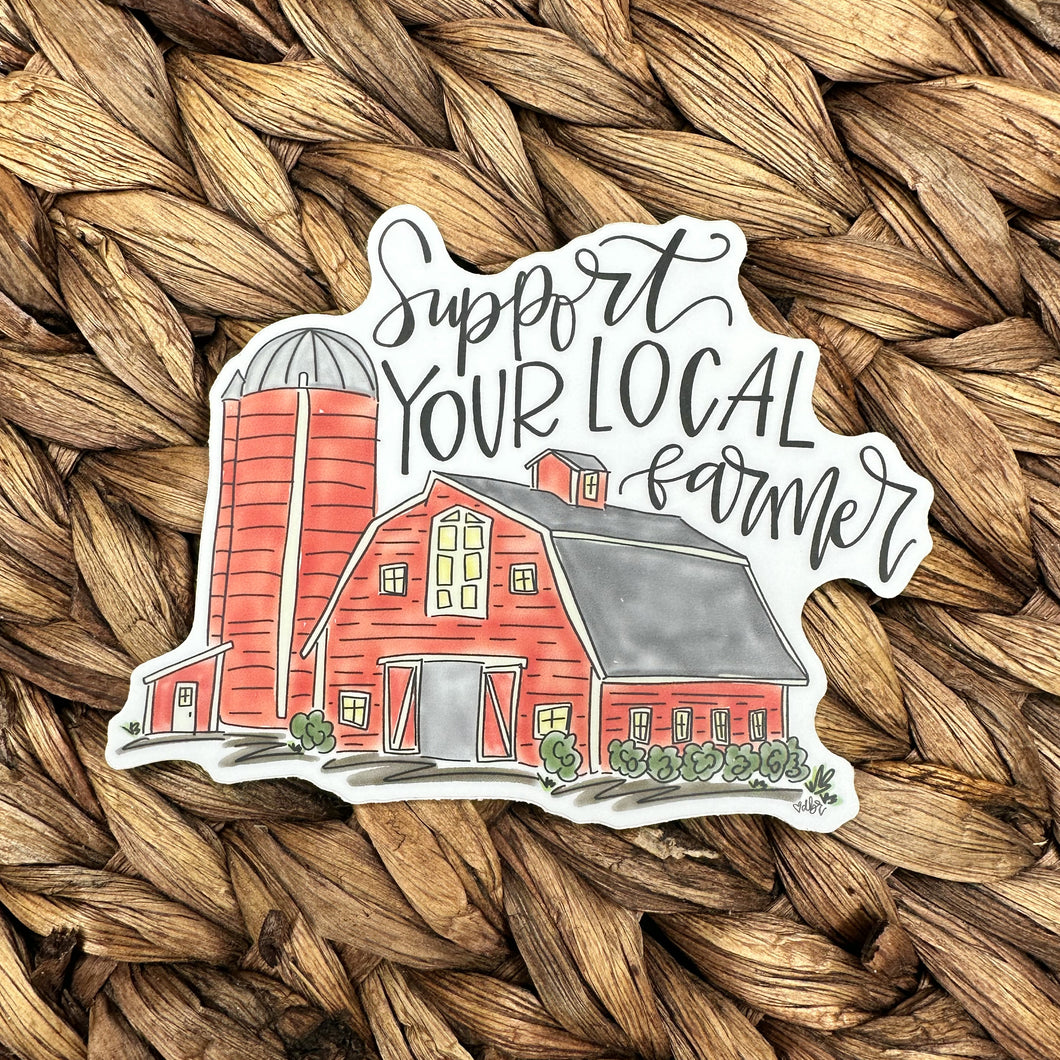 Support Your Local Farmer Sticker