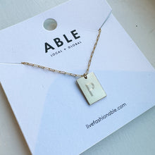 Load image into Gallery viewer, Novel Initial Necklace. - ABLE
