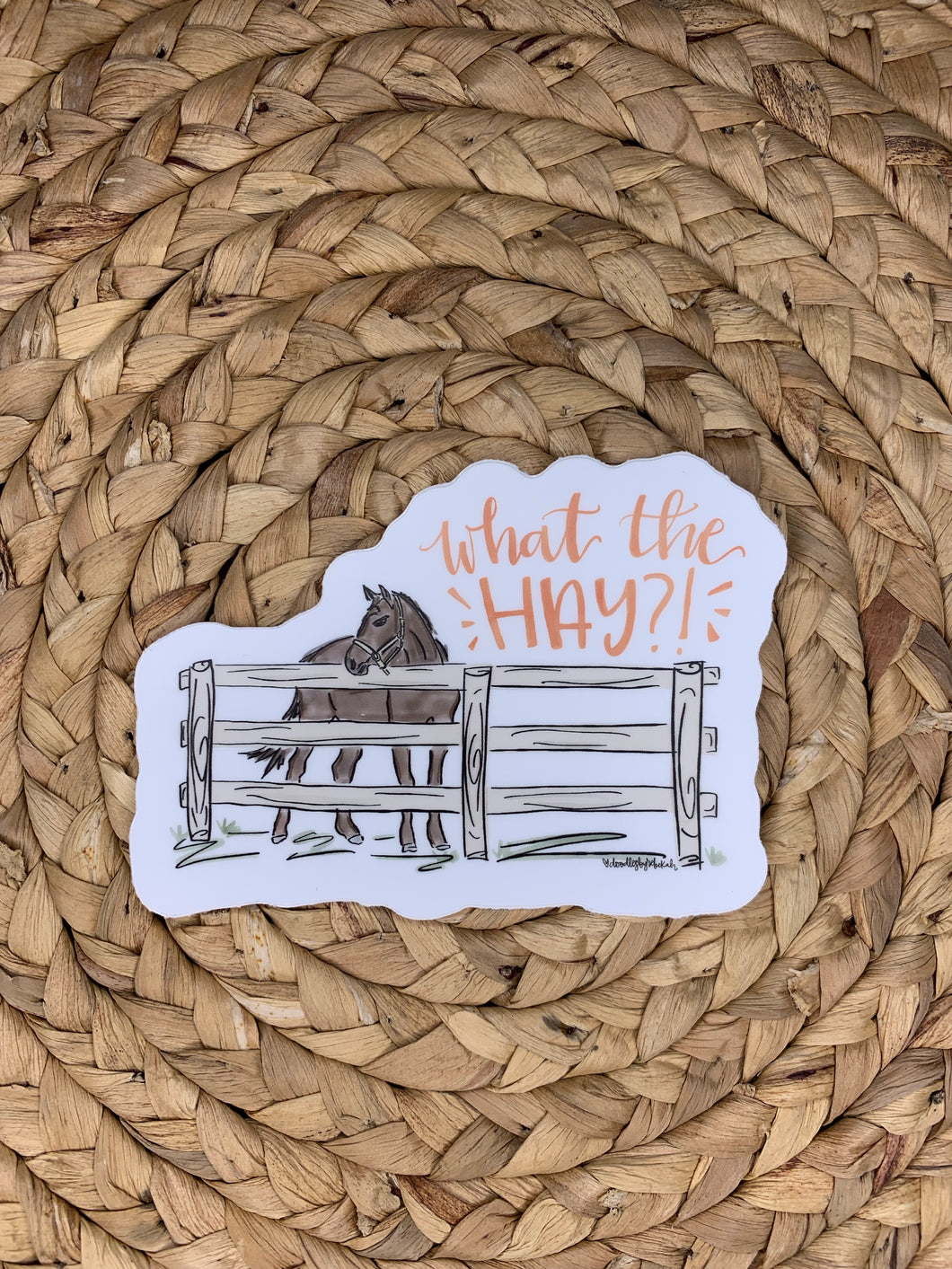 What the Hay Sticker